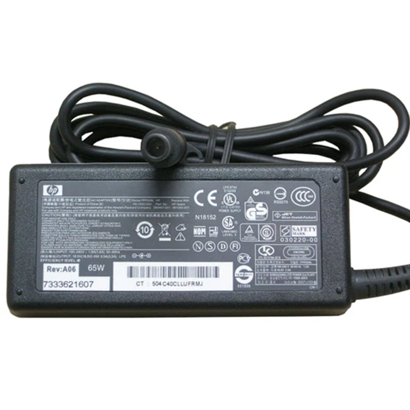 Original HP 65W Laptop Charger Adapter 18.5V 3.5A for HP 8440p 8460p 2560p, 7.4*5.0mm